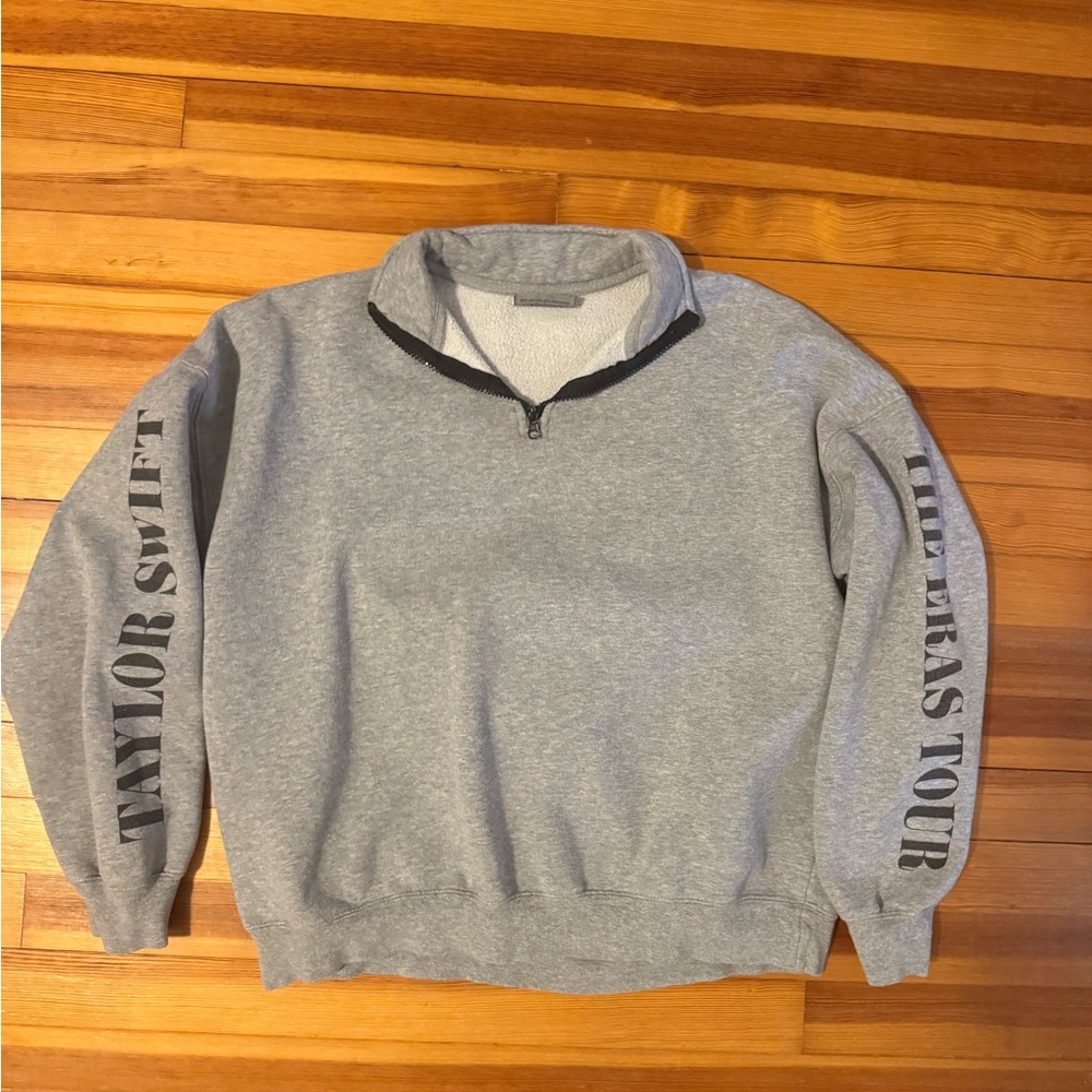 Taylor Swift Eras Tour gray quarter zip
